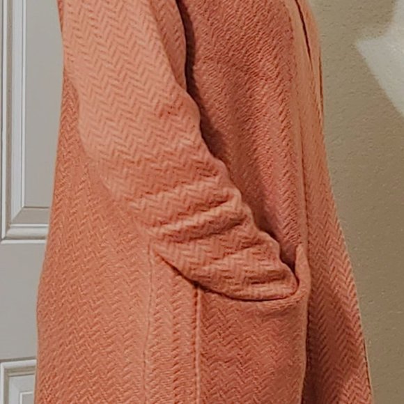 Daily Ritual Women's Coat Robe - Rustic Orange - Picture 3 of 4